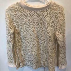 Banana republic lace top overlay